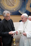 Rev. Dr Martin Junge and Pope Francis (credit: L'Osservatore Romano)